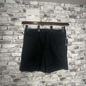 EUC Rafaella "The Stretch CTN Twill" Black Shorts Size 12